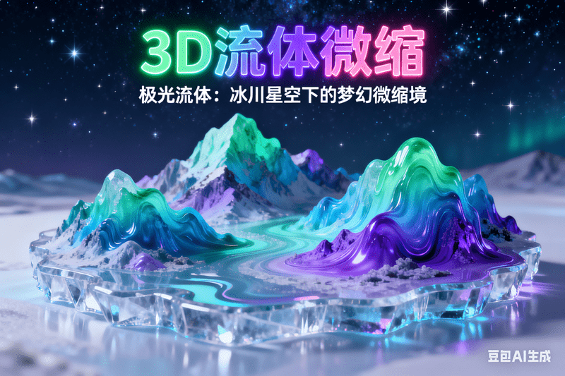3D流体微缩,AI我帮您-AIGC