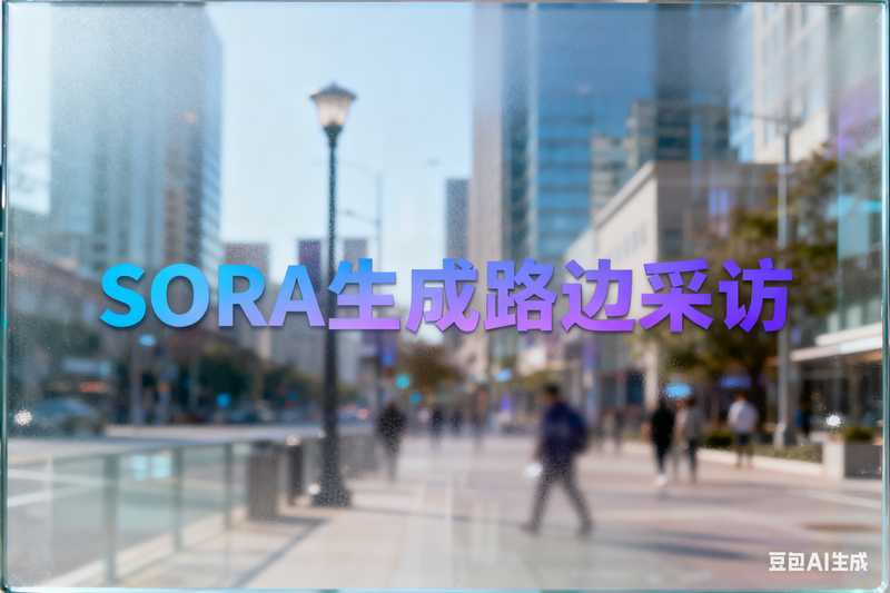 Sora生成路边采访,AI我帮您-AIGC
