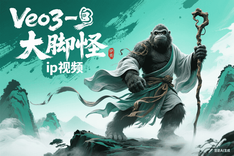 Veo3-大脚怪ip视频,AI我帮您-AIGC