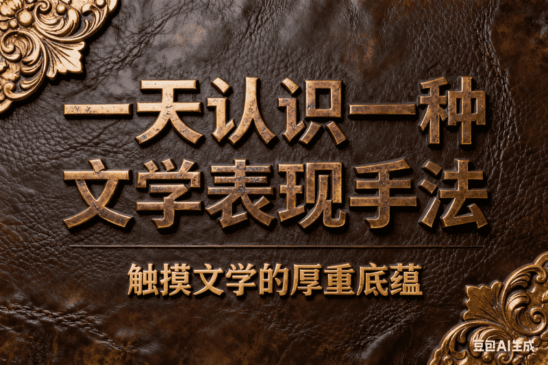 一天认识一种文学表现手法,AI我帮您-AIGC