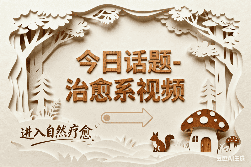 今日话题-治愈系视频（无开头）,AI我帮您-AIGC