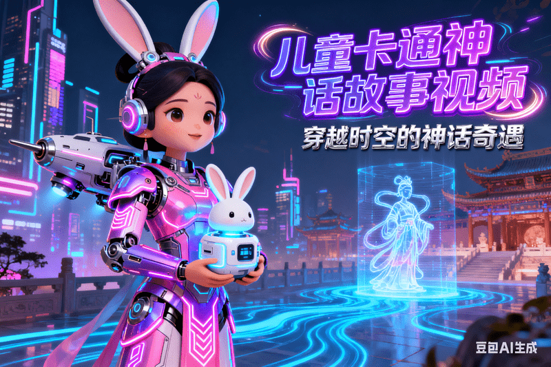 儿童卡通神话故事视频,AI我帮您-AIGC