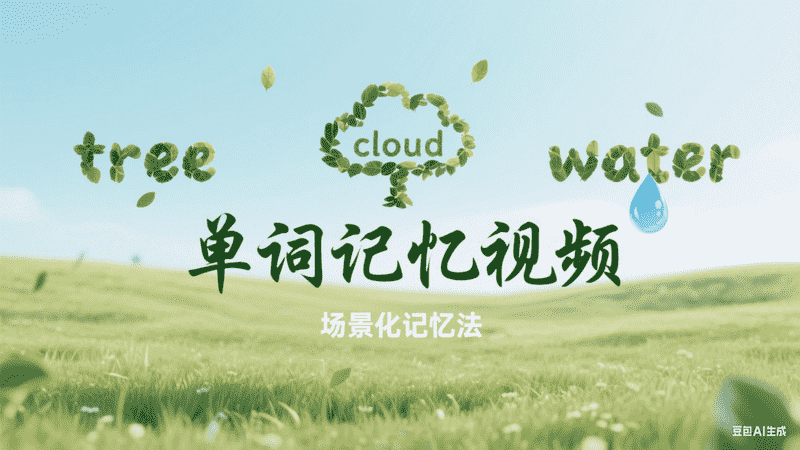 单词记忆视频,AI我帮您-AIGC