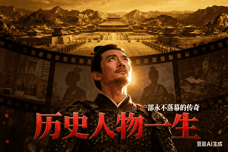 历史人物一生-一镜到底【二改版本】,AI我帮您-AIGC