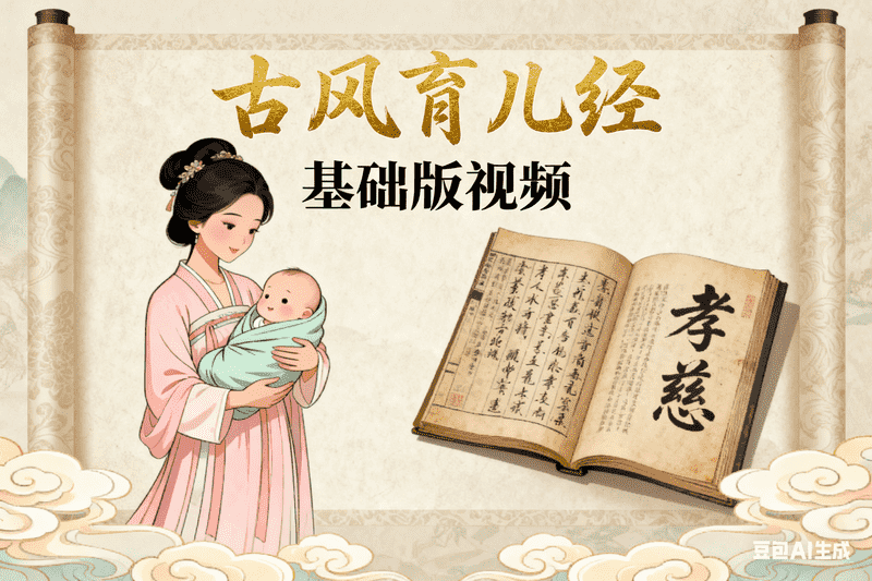 古风育儿经基础版视频,AI我帮您-AIGC