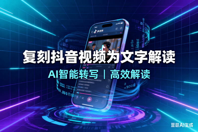 复刻抖音视频为文字解读,AI我帮您-AIGC