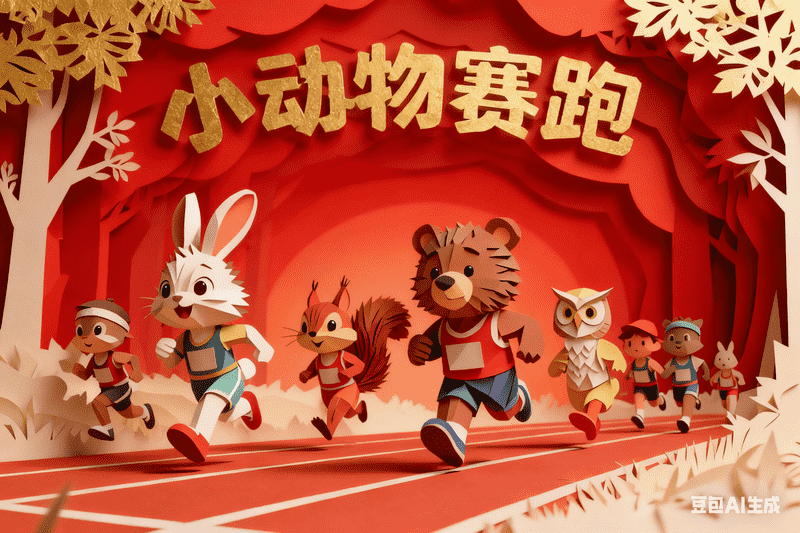 小动物赛跑,AI我帮您-AIGC