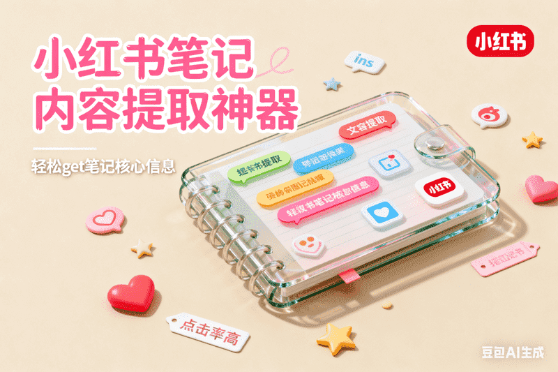 小红书图文笔记内容提取,AI我帮您-AIGC