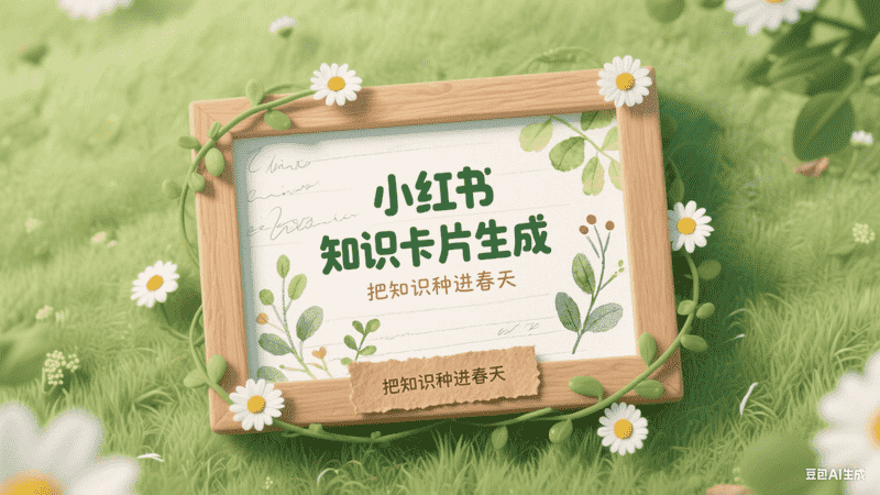 小红书知识卡片生成,AI我帮您-AIGC