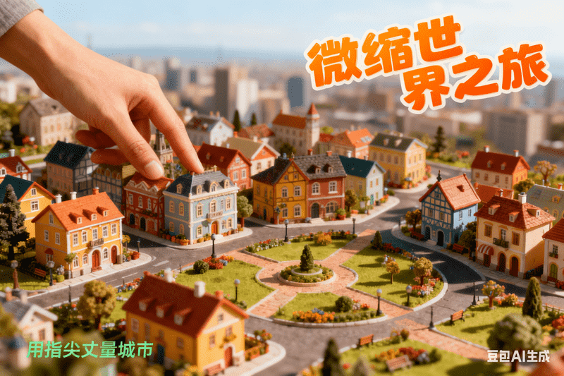 微缩建筑,AI我帮您-AIGC