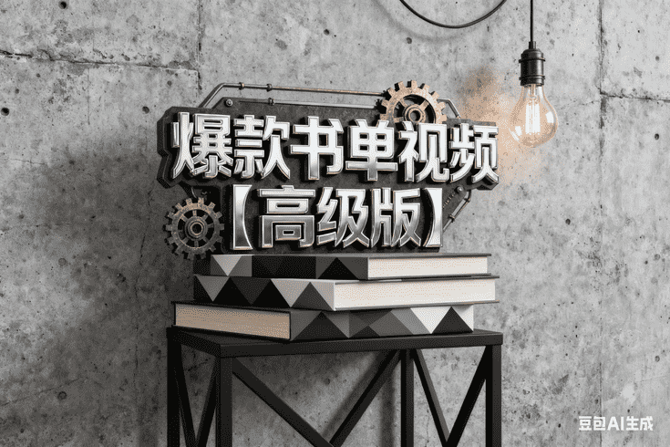 爆款书单视频【高级版】【二改版本】,AI我帮您-AIGC