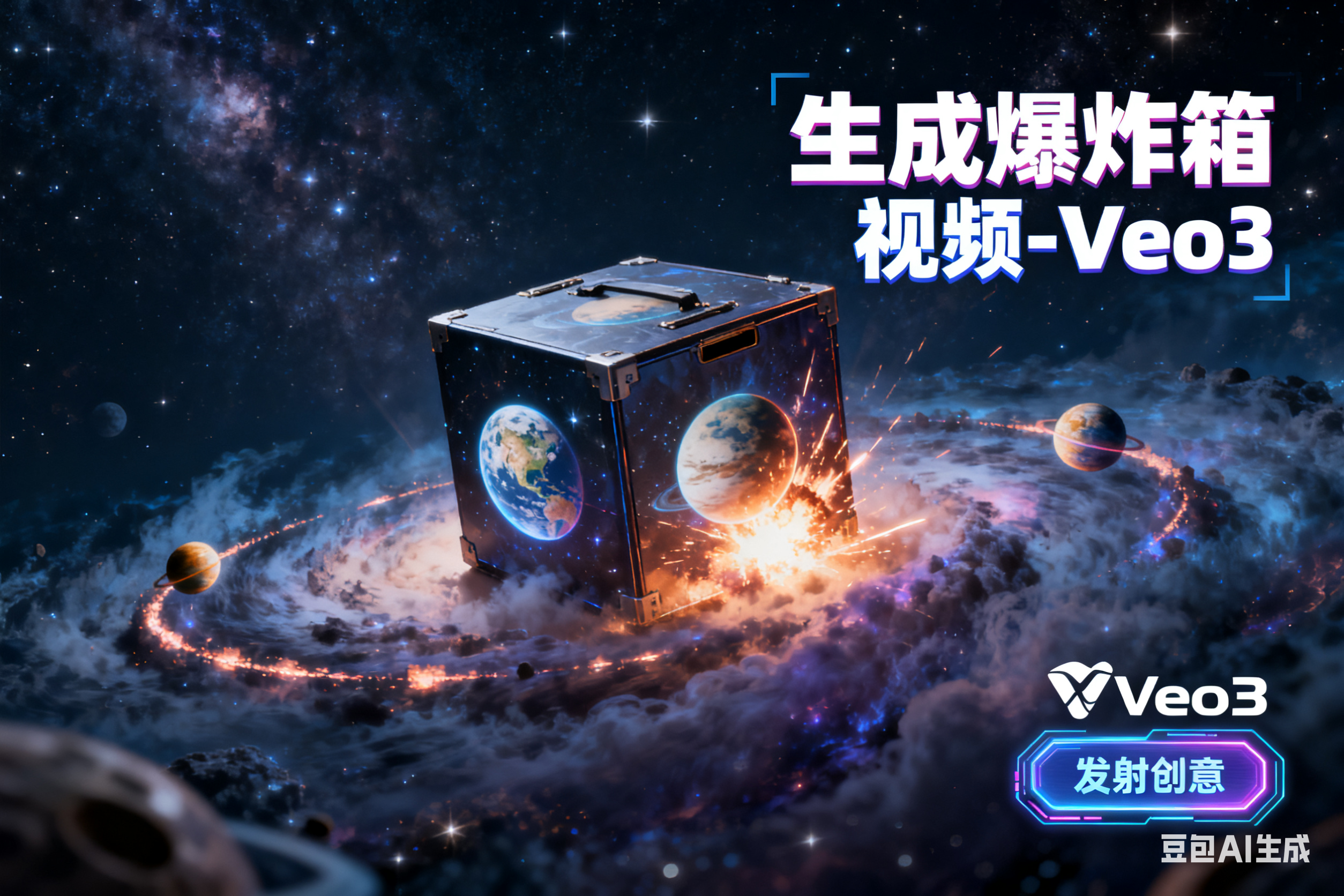 生成爆炸箱视频-Veo3,AI我帮您-AIGC