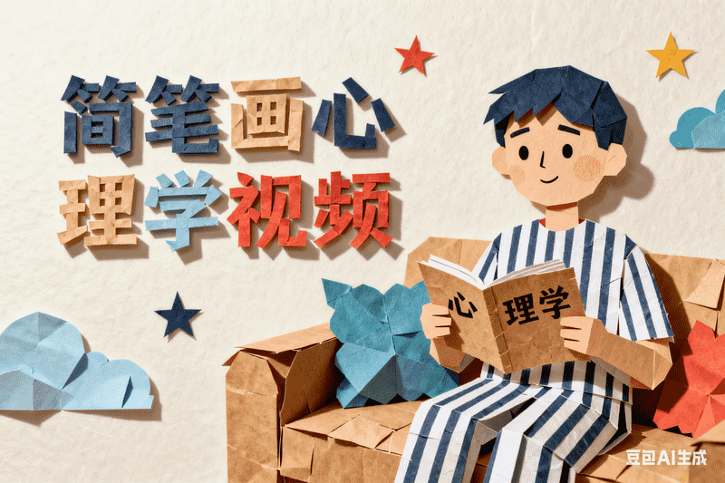 简笔画心理学视频,AI我帮您-AIGC