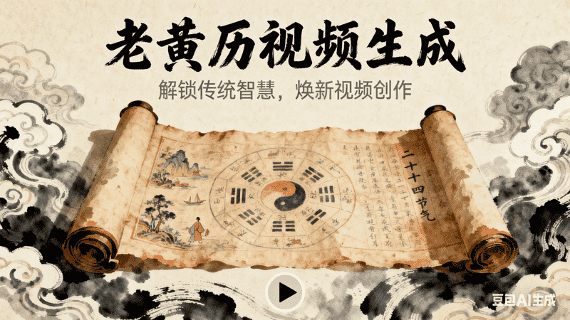 老黄历视频生成,AI我帮您-AIGC