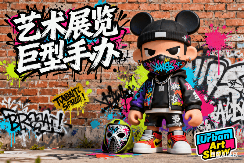 艺术展览巨型手办,AI我帮您-AIGC