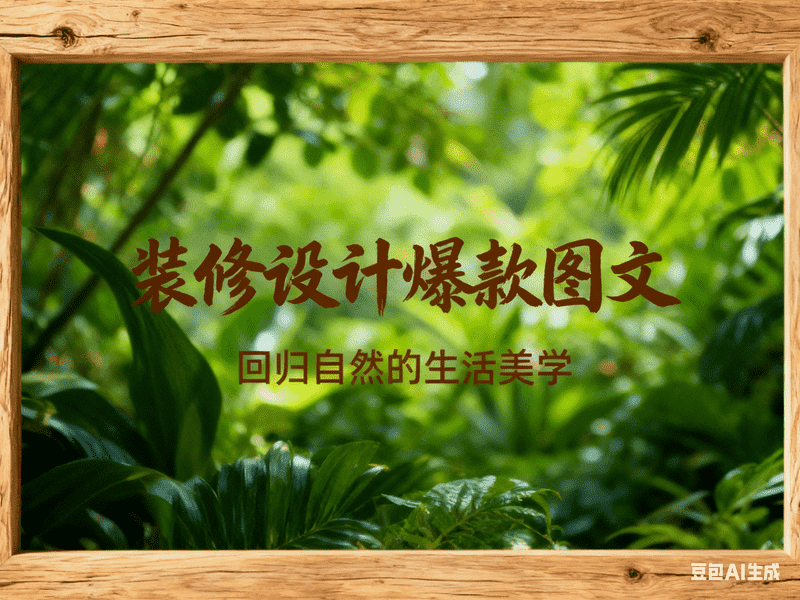 装修设计爆款图文,AI我帮您-AIGC